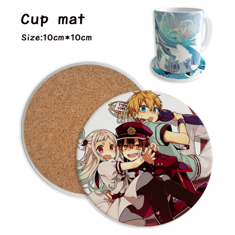 Toilet-bound Hanako-kun Anime ceramic water absorbing and heat insulating coasters price for 5 pcs