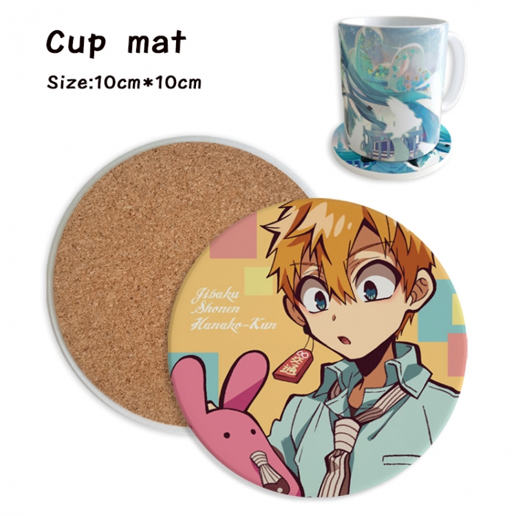 Toilet-bound Hanako-kun Anime ceramic water absorbing and heat insulating coasters price for 5 pcs