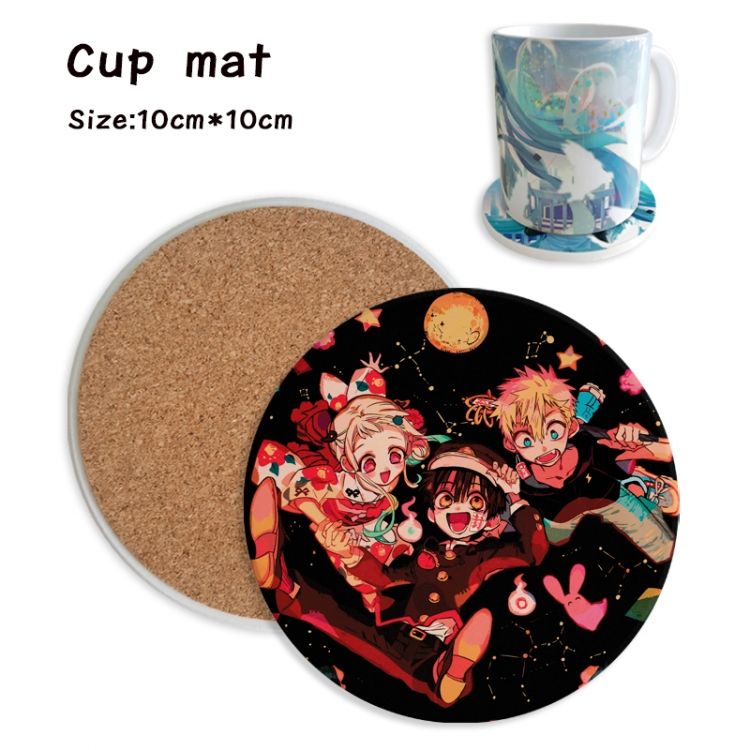 Toilet-bound Hanako-kun Anime ceramic water absorbing and heat insulating coasters price for 5 pcs