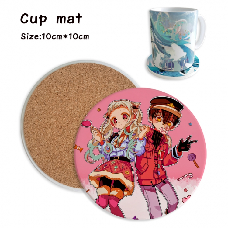 Toilet-bound Hanako-kun Anime ceramic water absorbing and heat insulating coasters price for 5 pcs