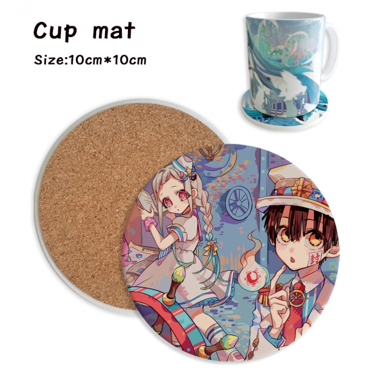 Toilet-bound Hanako-kun Anime ceramic water absorbing and heat insulating coasters price for 5 pcs