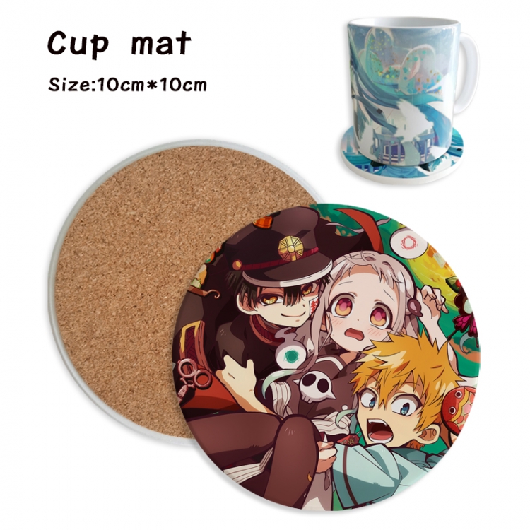 Toilet-bound Hanako-kun Anime ceramic water absorbing and heat insulating coasters price for 5 pcs