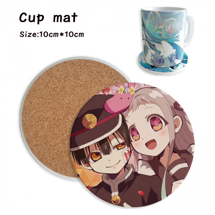 Toilet-bound Hanako-kun Anime ceramic water absorbing and heat insulating coasters price for 5 pcs