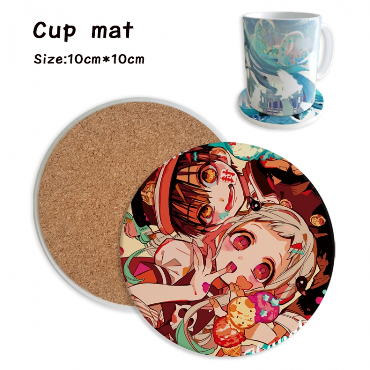 Toilet-bound Hanako-kun Anime ceramic water absorbing and heat insulating coasters price for 5 pcs