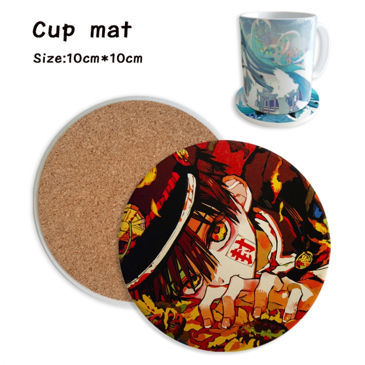 Toilet-bound Hanako-kun Anime ceramic water absorbing and heat insulating coasters price for 5 pcs