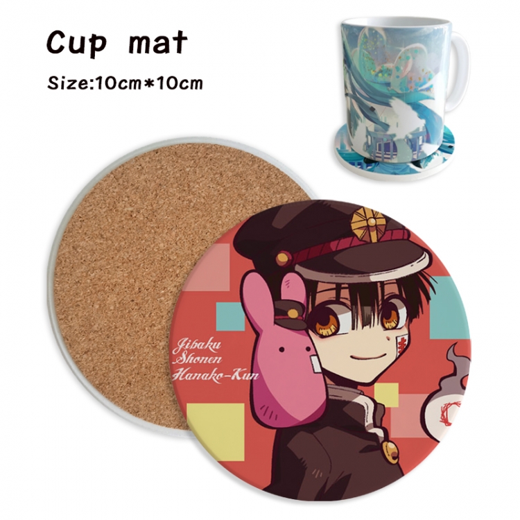 Toilet-bound Hanako-kun Anime ceramic water absorbing and heat insulating coasters price for 5 pcs