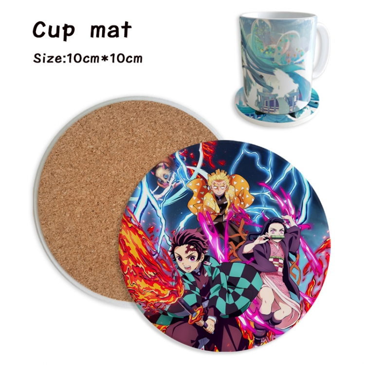 Demon Slayer Kimets Anime ceramic water absorbing and heat insulating coasters price for 5 pcs