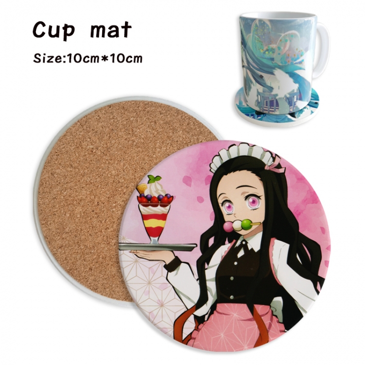 Demon Slayer Kimets Anime ceramic water absorbing and heat insulating coasters price for 5 pcs