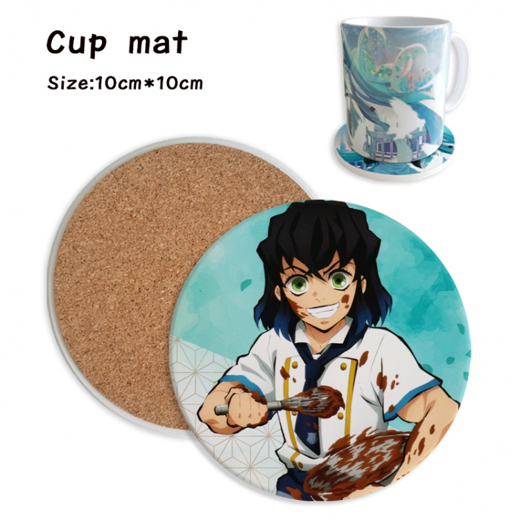 Demon Slayer Kimets Anime ceramic water absorbing and heat insulating coasters price for 5 pcs