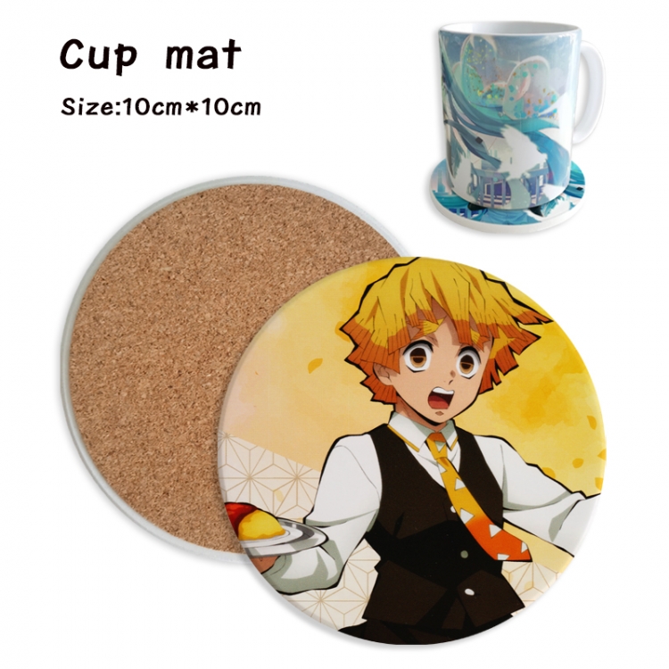 Demon Slayer Kimets Anime ceramic water absorbing and heat insulating coasters price for 5 pcs