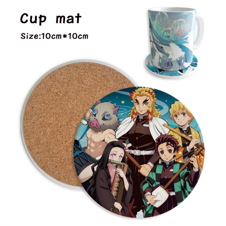 Demon Slayer Kimets Anime ceramic water absorbing and heat insulating coasters price for 5 pcs