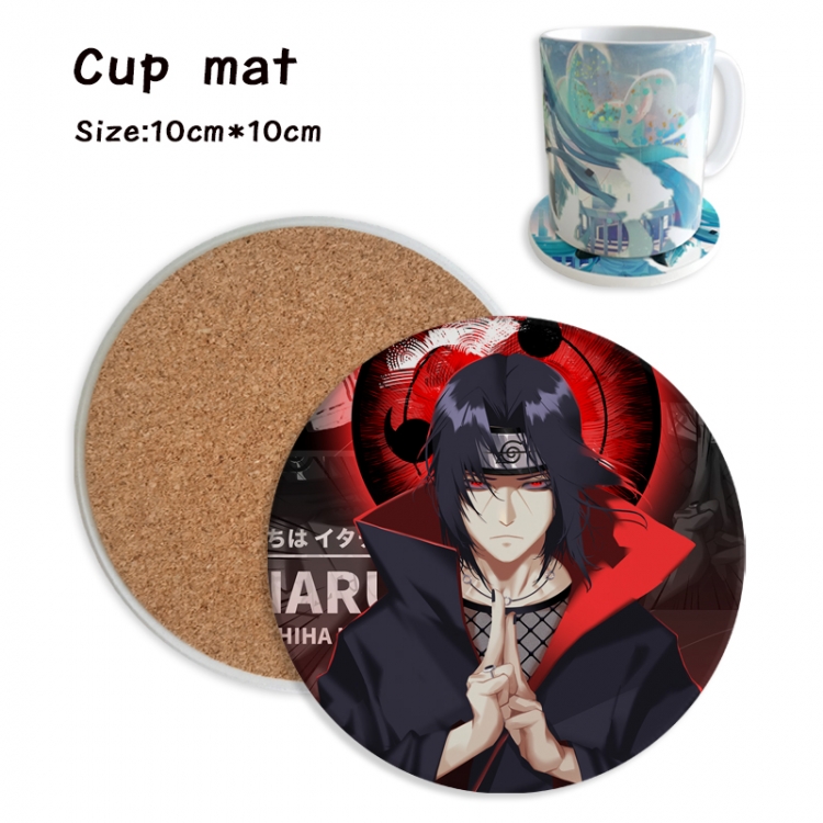 Naruto Anime ceramic water absorbing and heat insulating coasters price for 5 pcs