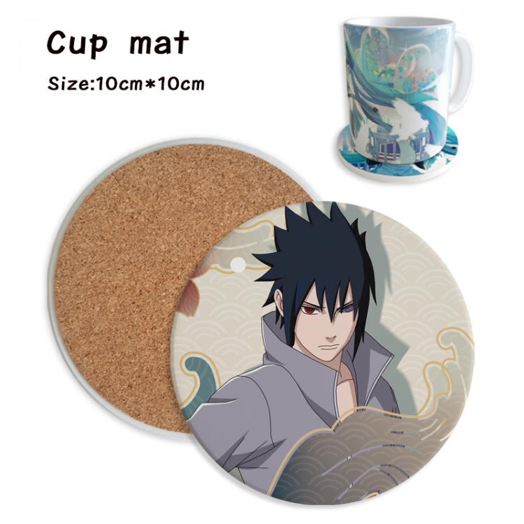 Naruto Anime ceramic water absorbing and heat insulating coasters price for 5 pcs