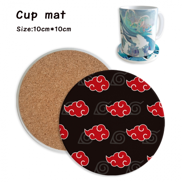 Naruto Anime ceramic water absorbing and heat insulating coasters price for 5 pcs