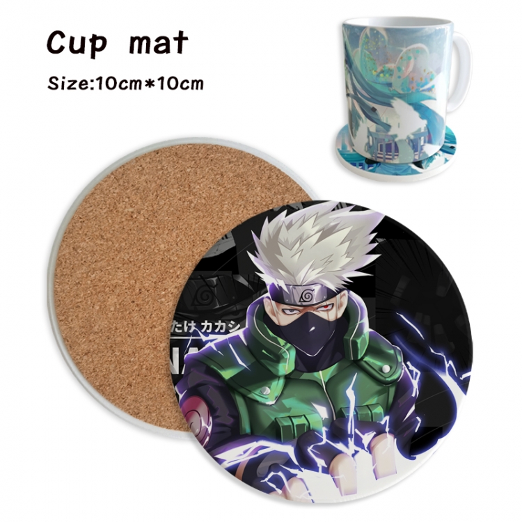 Naruto Anime ceramic water absorbing and heat insulating coasters price for 5 pcs