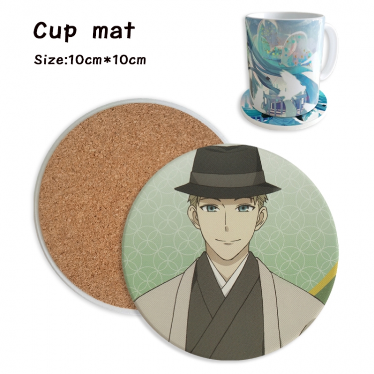 SPY x FAMILY Anime ceramic water absorbing and heat insulating coasters price for 5 pcs