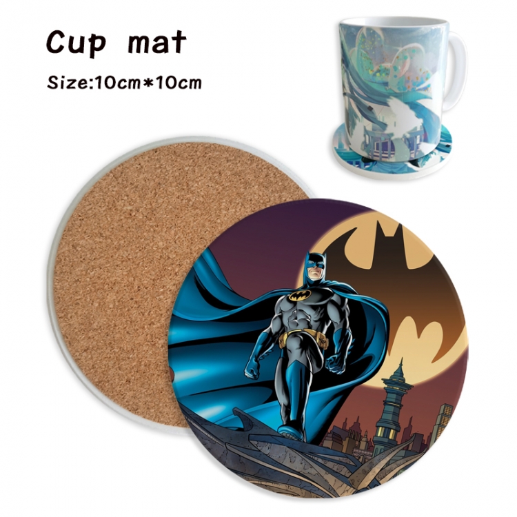 Batman Anime ceramic water absorbing and heat insulating coasters price for 5 pcs