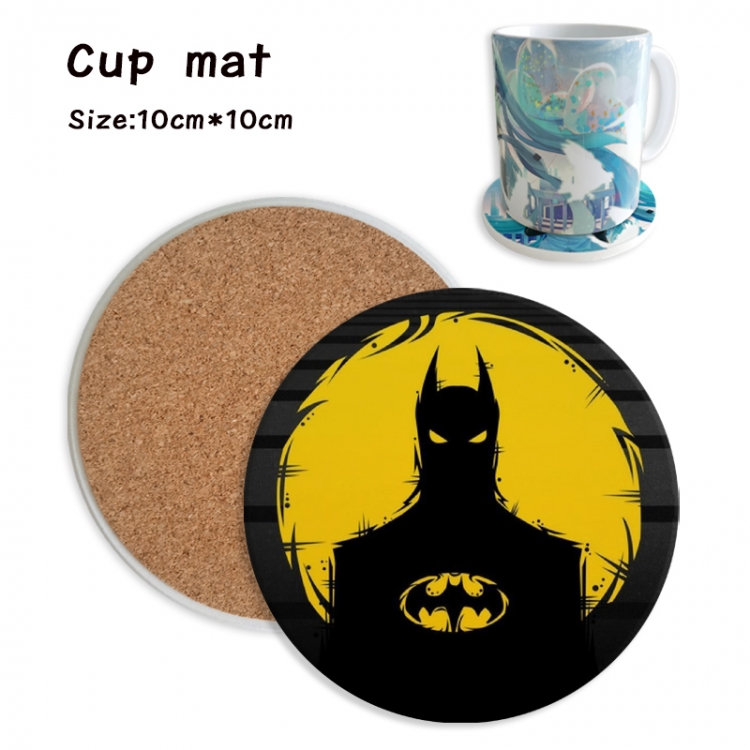 Batman Anime ceramic water absorbing and heat insulating coasters price for 5 pcs
