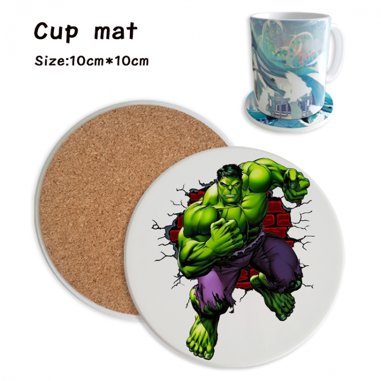 The Hulk Anime ceramic water absorbing and heat insulating coasters price for 5 pcs
