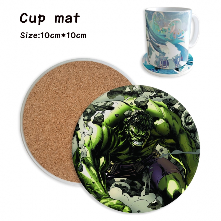 The Hulk Anime ceramic water absorbing and heat insulating coasters price for 5 pcs