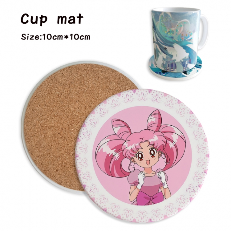 sailormoon Anime ceramic water absorbing and heat insulating coasters price for 5 pcs