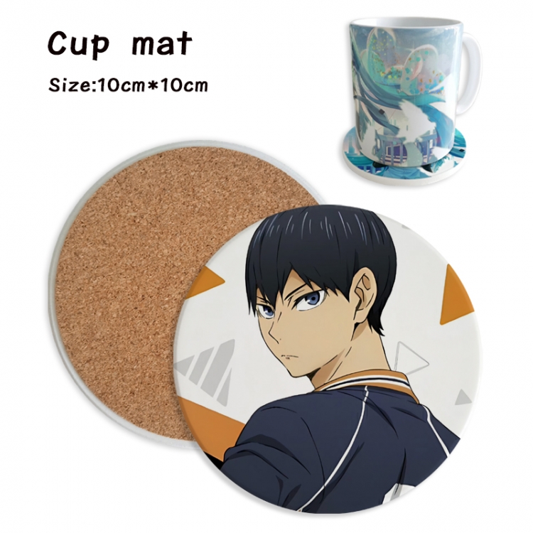 Haikyuu!! Anime ceramic water absorbing and heat insulating coasters price for 5 pcs