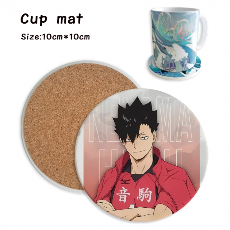 Haikyuu!! Anime ceramic water absorbing and heat insulating coasters price for 5 pcs