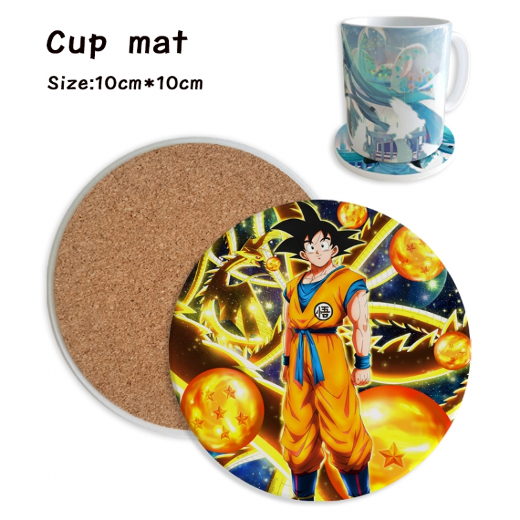 DRAGON BALL Anime ceramic water absorbing and heat insulating coasters price for 5 pcs