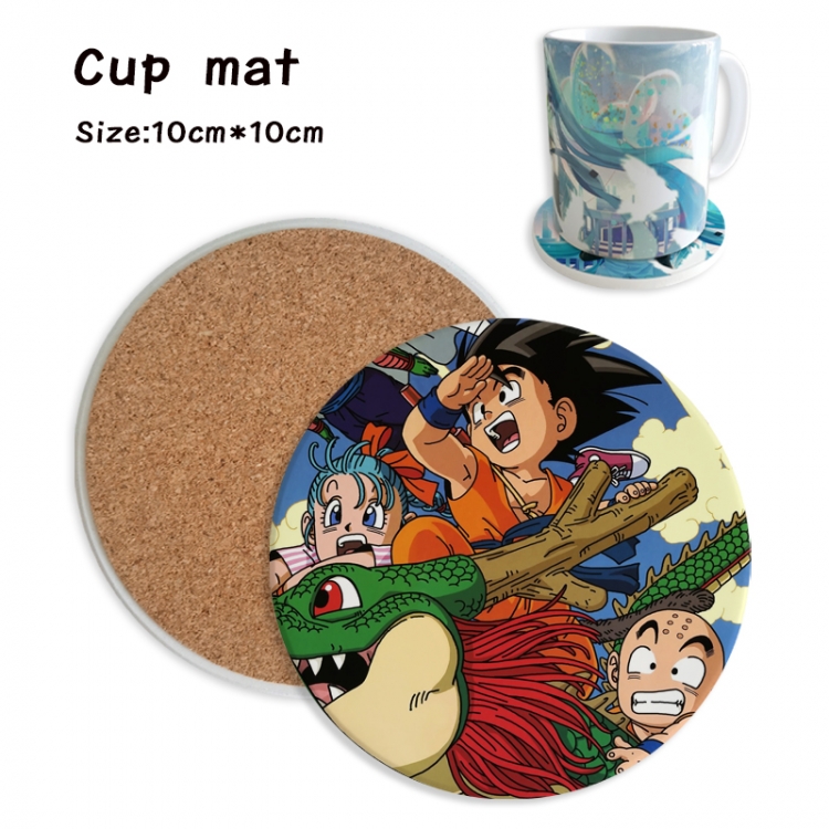 DRAGON BALL Anime ceramic water absorbing and heat insulating coasters price for 5 pcs