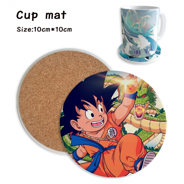 DRAGON BALL Anime ceramic water absorbing and heat insulating coasters price for 5 pcs