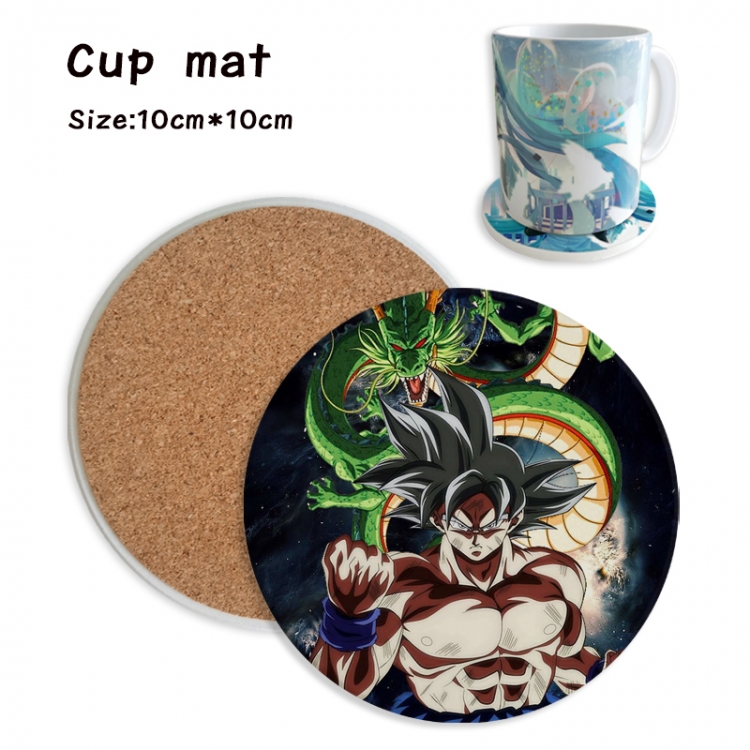 DRAGON BALL Anime ceramic water absorbing and heat insulating coasters price for 5 pcs