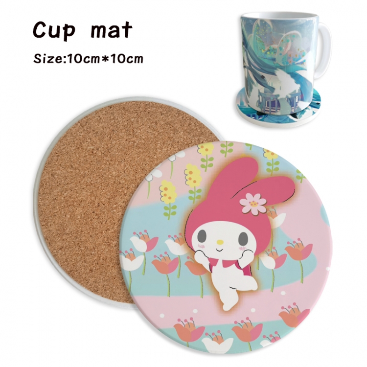 sanrio Anime ceramic water absorbing and heat insulating coasters price for 5 pcs