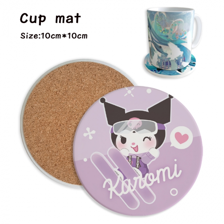 sanrio Anime ceramic water absorbing and heat insulating coasters price for 5 pcs