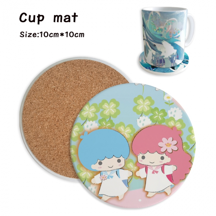 sanrio Anime ceramic water absorbing and heat insulating coasters price for 5 pcs