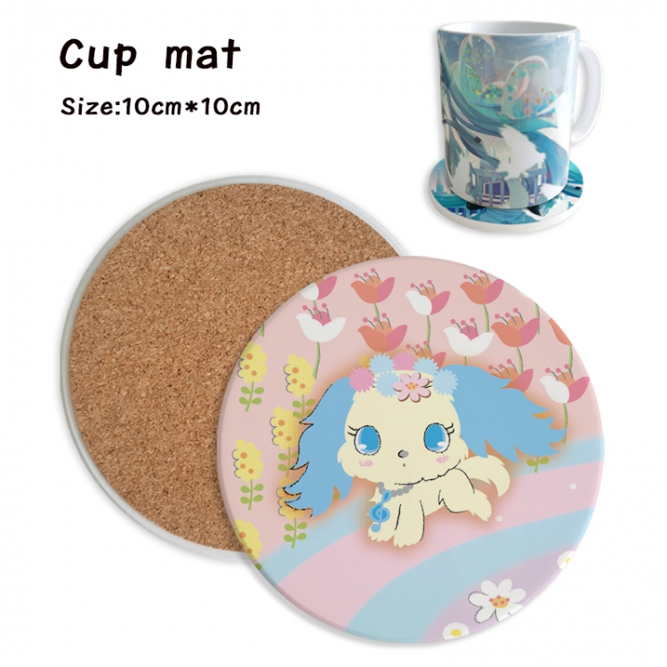 sanrio Anime ceramic water absorbing and heat insulating coasters price for 5 pcs