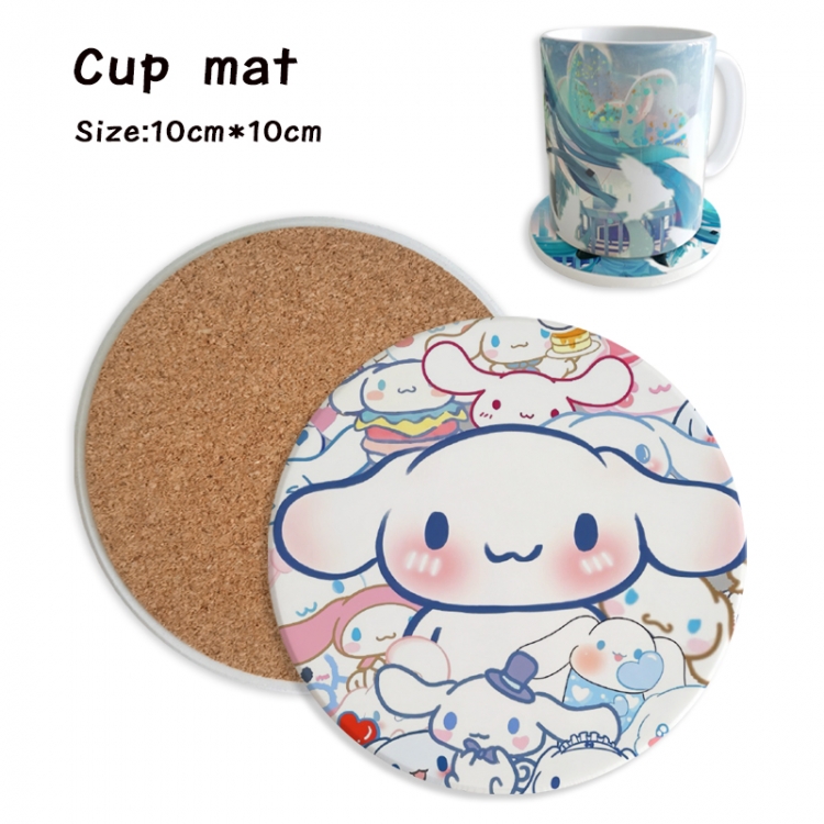 sanrio Anime ceramic water absorbing and heat insulating coasters price for 5 pcs