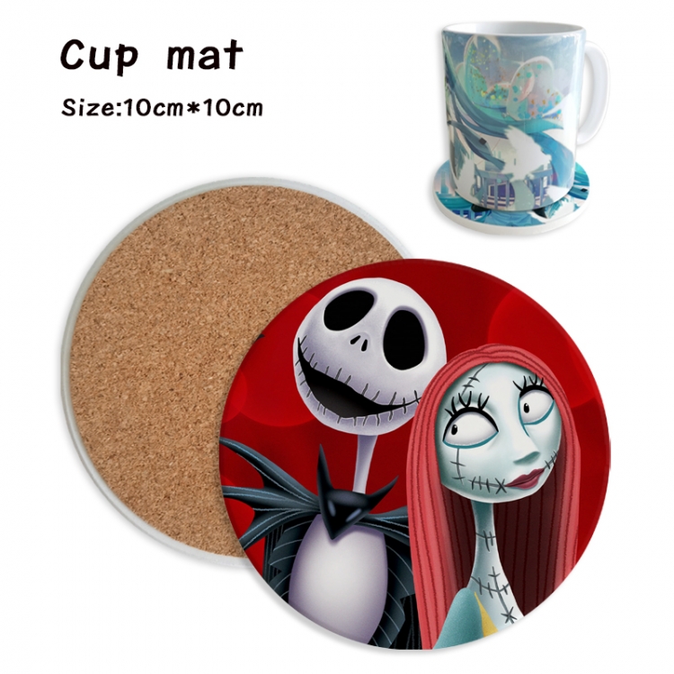 The Nightmare Before Christmas Anime ceramic water absorbing and heat insulating coasters price for 5 pcs