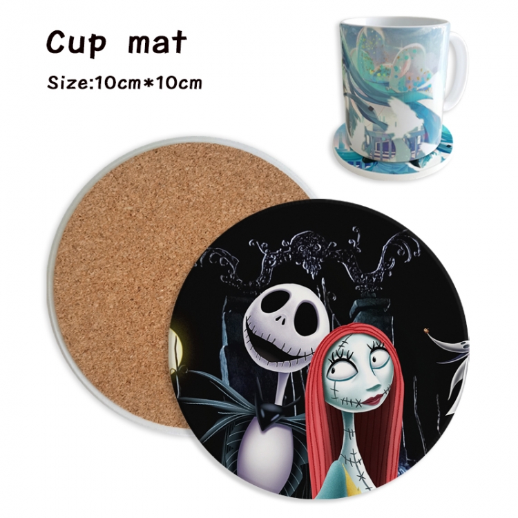 The Nightmare Before Christmas Anime ceramic water absorbing and heat insulating coasters price for 5 pcs