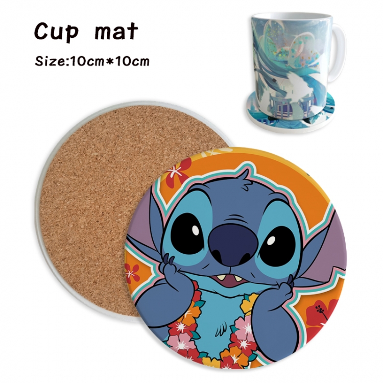 Lilo & Stitch Anime ceramic water absorbing and heat insulating coasters price for 5 pcs