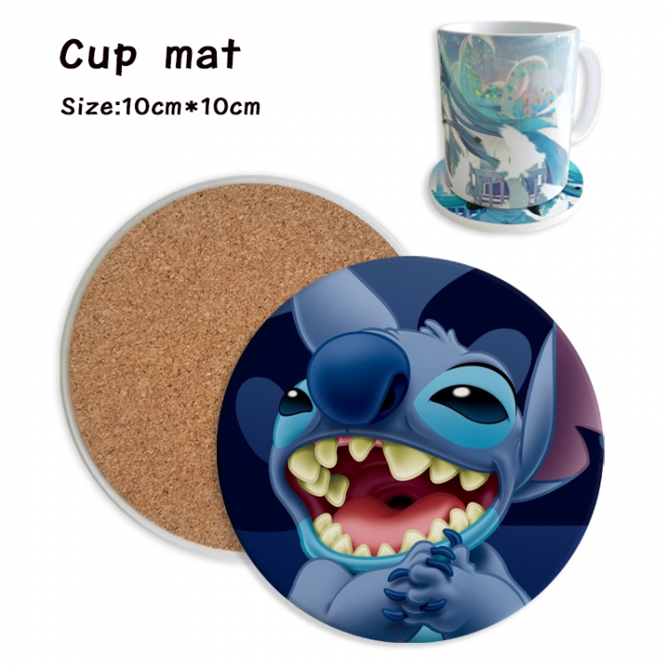 Lilo & Stitch Anime ceramic water absorbing and heat insulating coasters price for 5 pcs