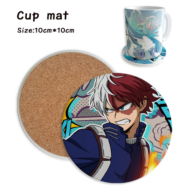 My Hero Academia Anime ceramic water absorbing and heat insulating coasters price for 5 pcs