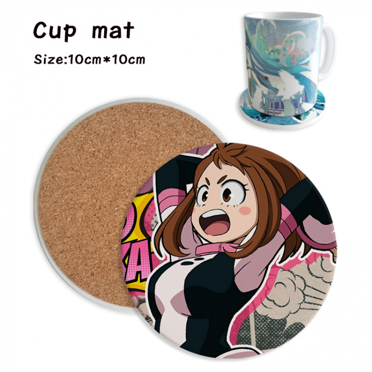 My Hero Academia Anime ceramic water absorbing and heat insulating coasters price for 5 pcs