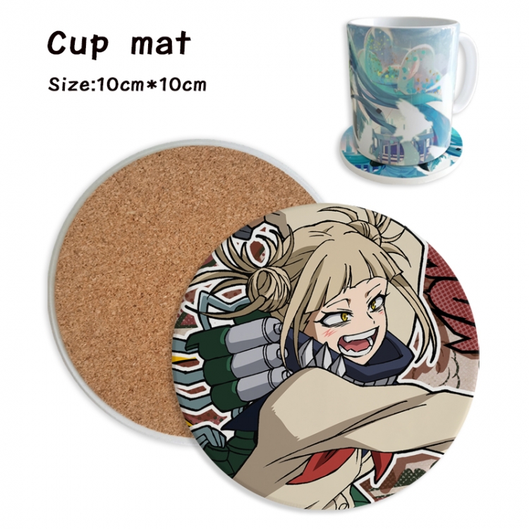 My Hero Academia Anime ceramic water absorbing and heat insulating coasters price for 5 pcs