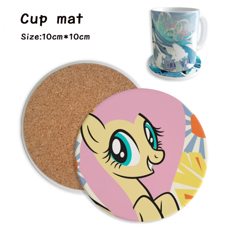 My Little Pony Anime ceramic water absorbing and heat insulating coasters price for 5 pcs