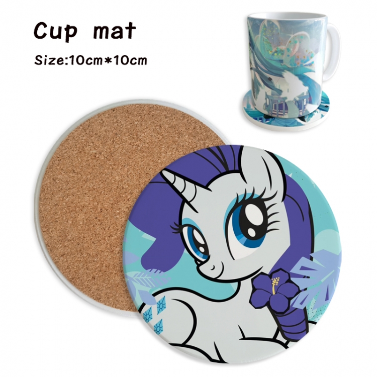 My Little Pony Anime ceramic water absorbing and heat insulating coasters price for 5 pcs