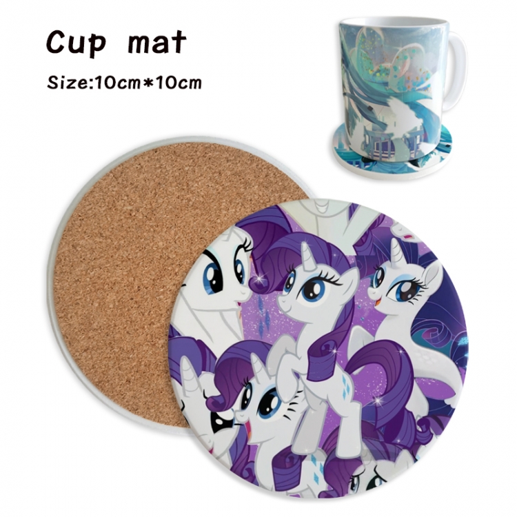 My Little Pony Anime ceramic water absorbing and heat insulating coasters price for 5 pcs