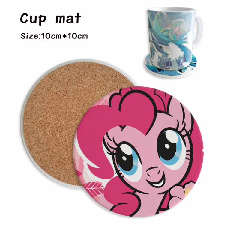 My Little Pony Anime ceramic water absorbing and heat insulating coasters price for 5 pcs