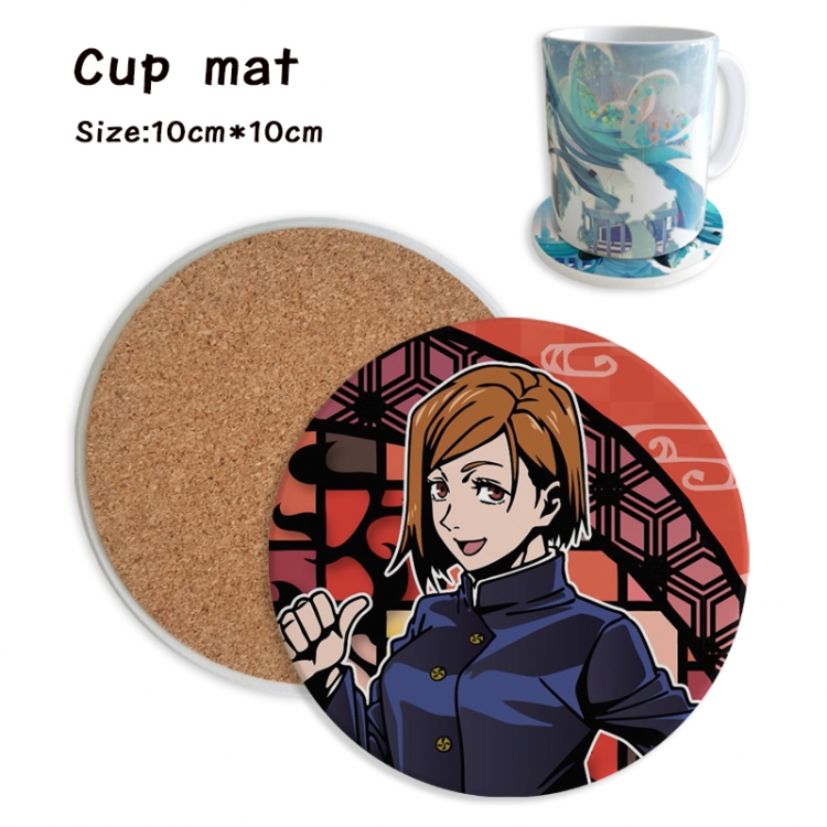 Jujutsu Kaisen Anime ceramic water absorbing and heat insulating coasters price for 5 pcs
