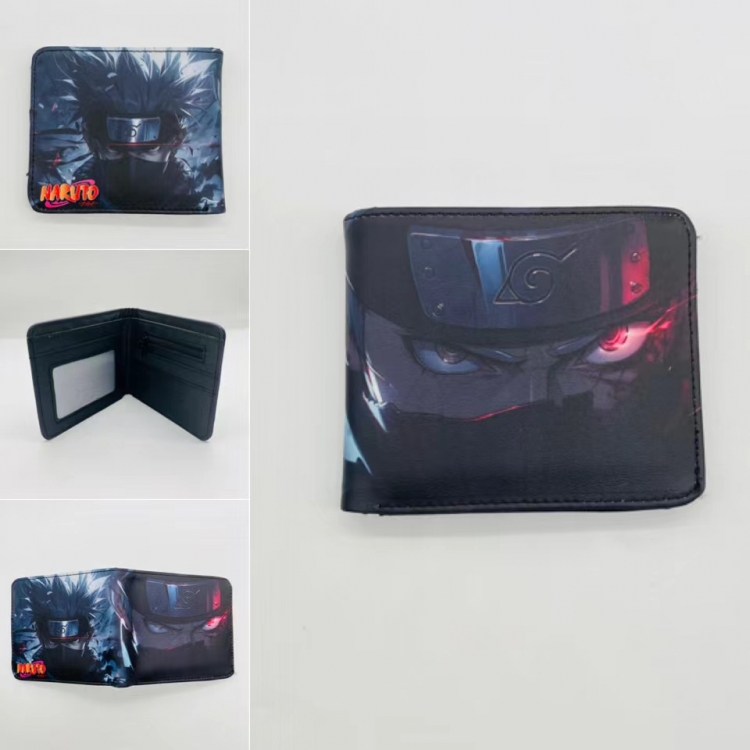 Naruto Full color Two fold short card case wallet 11X9.5CM  