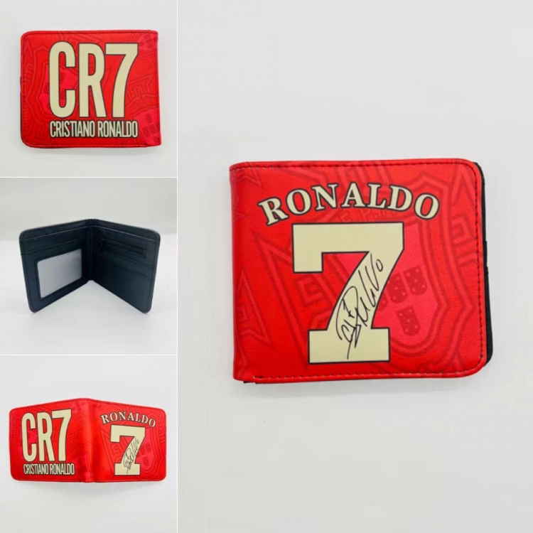 Cristiano Ronaldo Full color Two fold short card case wallet 11X9.5CM